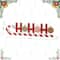 Glitzhome® 19" Christmas Wooden Epoxy HOHOHO Candy Cane Table Decor
